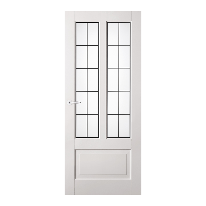 Binnendeur Austria Balance Fresno met geplaatst Glas in Lood Torino
